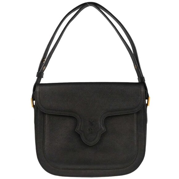 Yves Saint Laurent Black Leather Handbag - Picture 1 of 10
